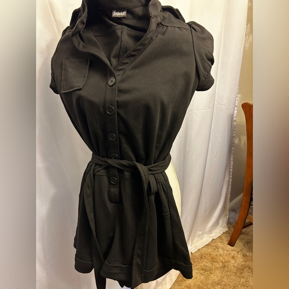 FREDRICKS BLACK ROMPER SHORTS L - Picture 3 of 5